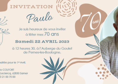 Invitation 21x10